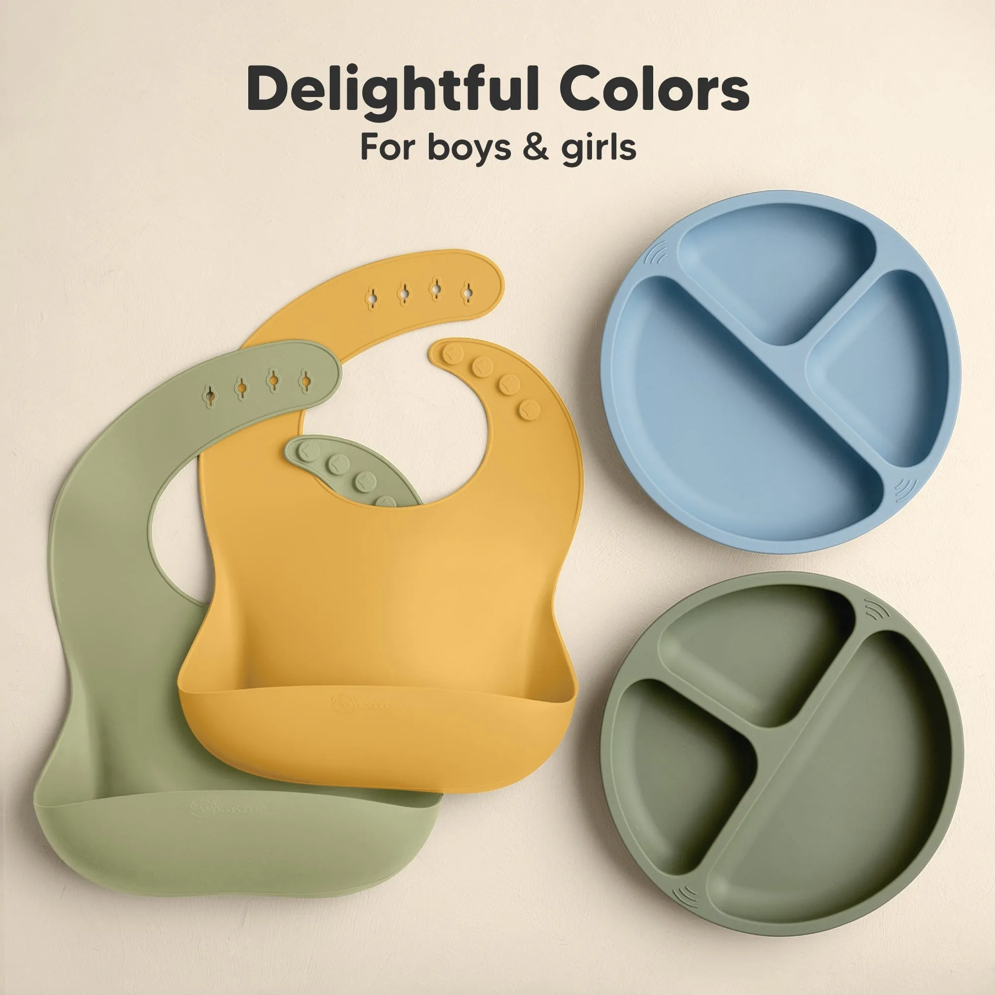2-Pack Prep Silicone Bibs (Harvest)