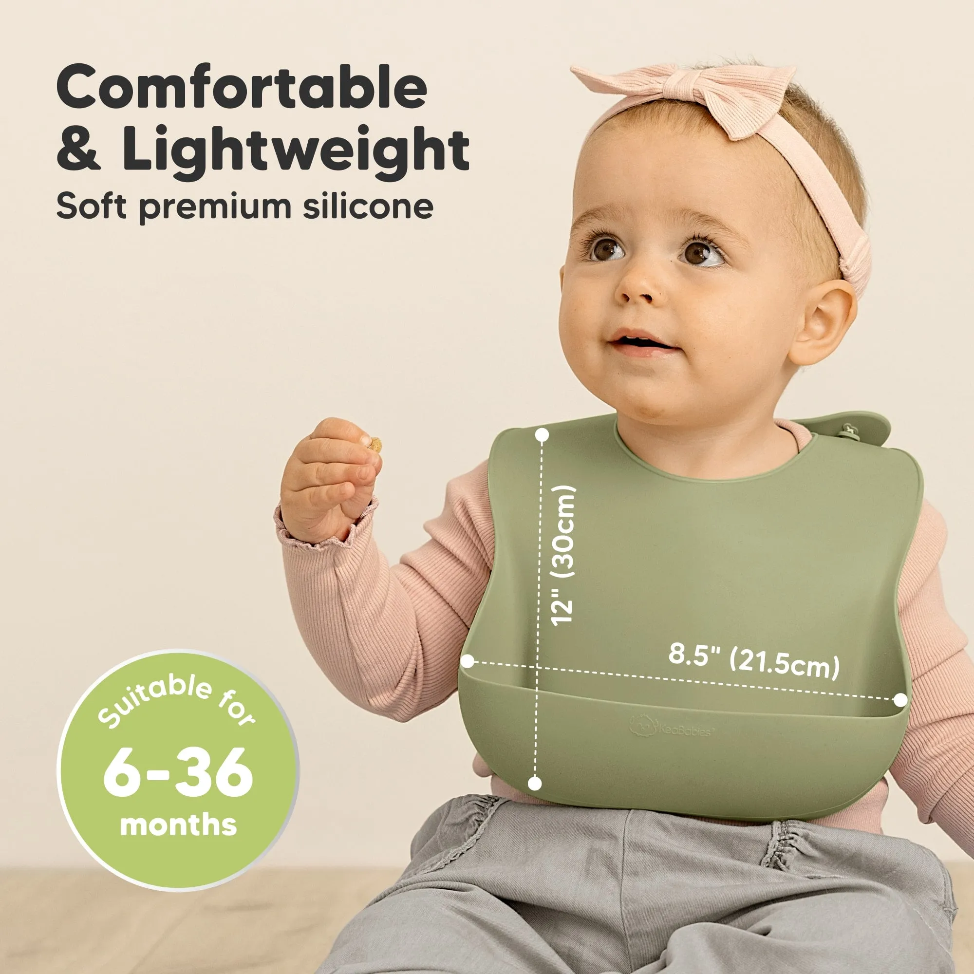 2-Pack Prep Silicone Bibs (Harvest)