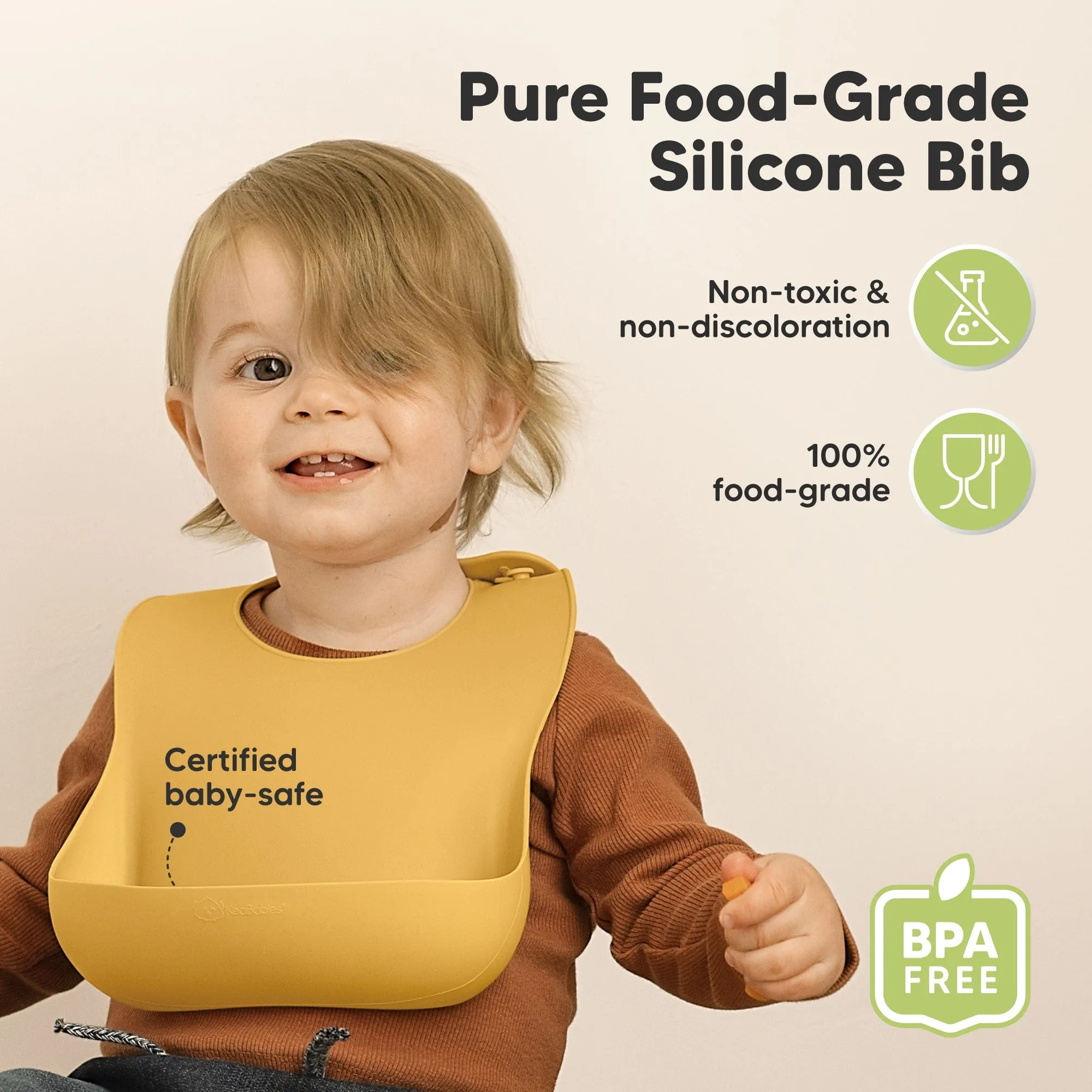 2-Pack Prep Silicone Bibs (Harvest)