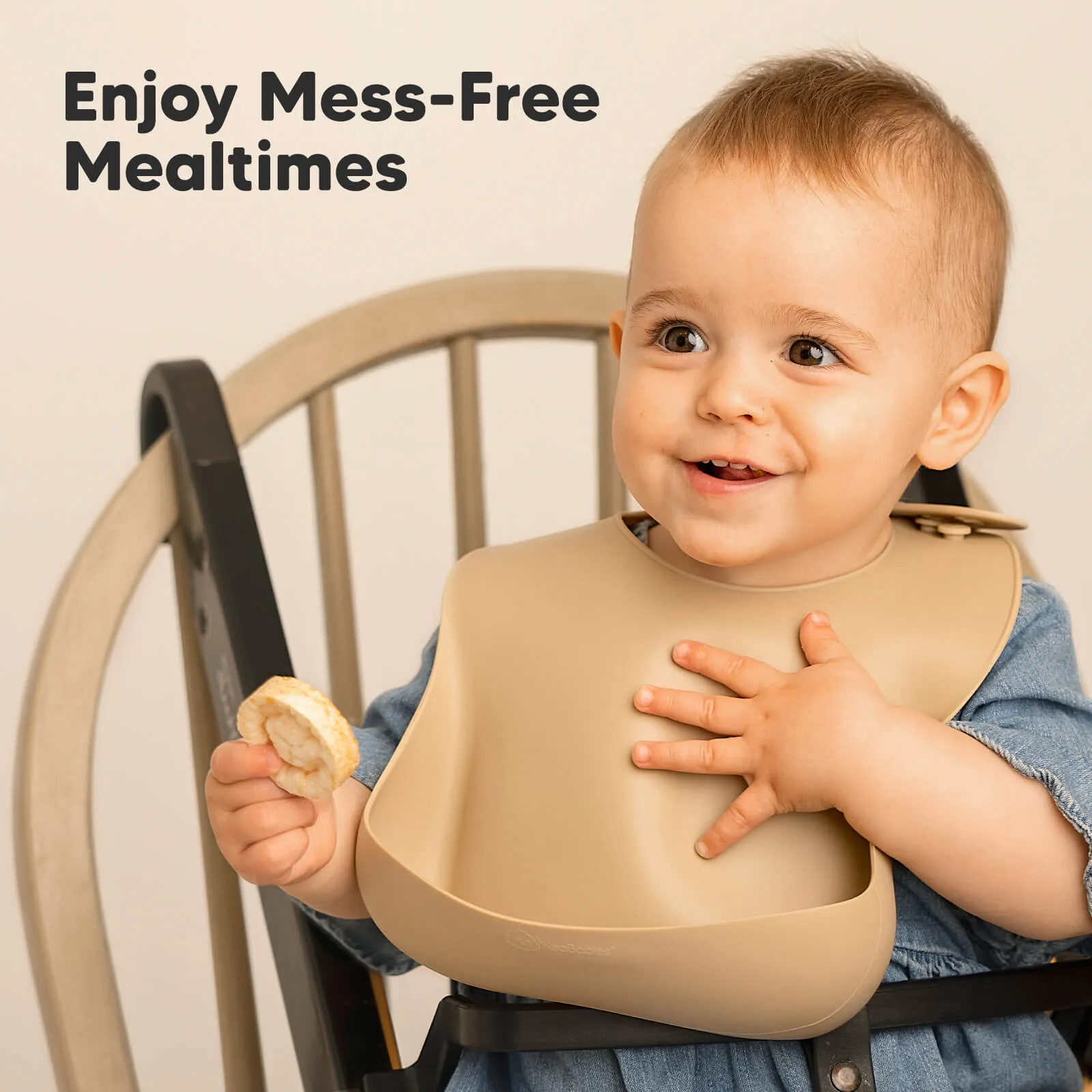 2-Pack Prep Silicone Bibs (Terracotta)