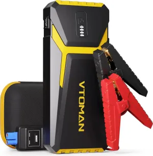 2000A Portable Car Jump Starter Power Bank with LED and USB