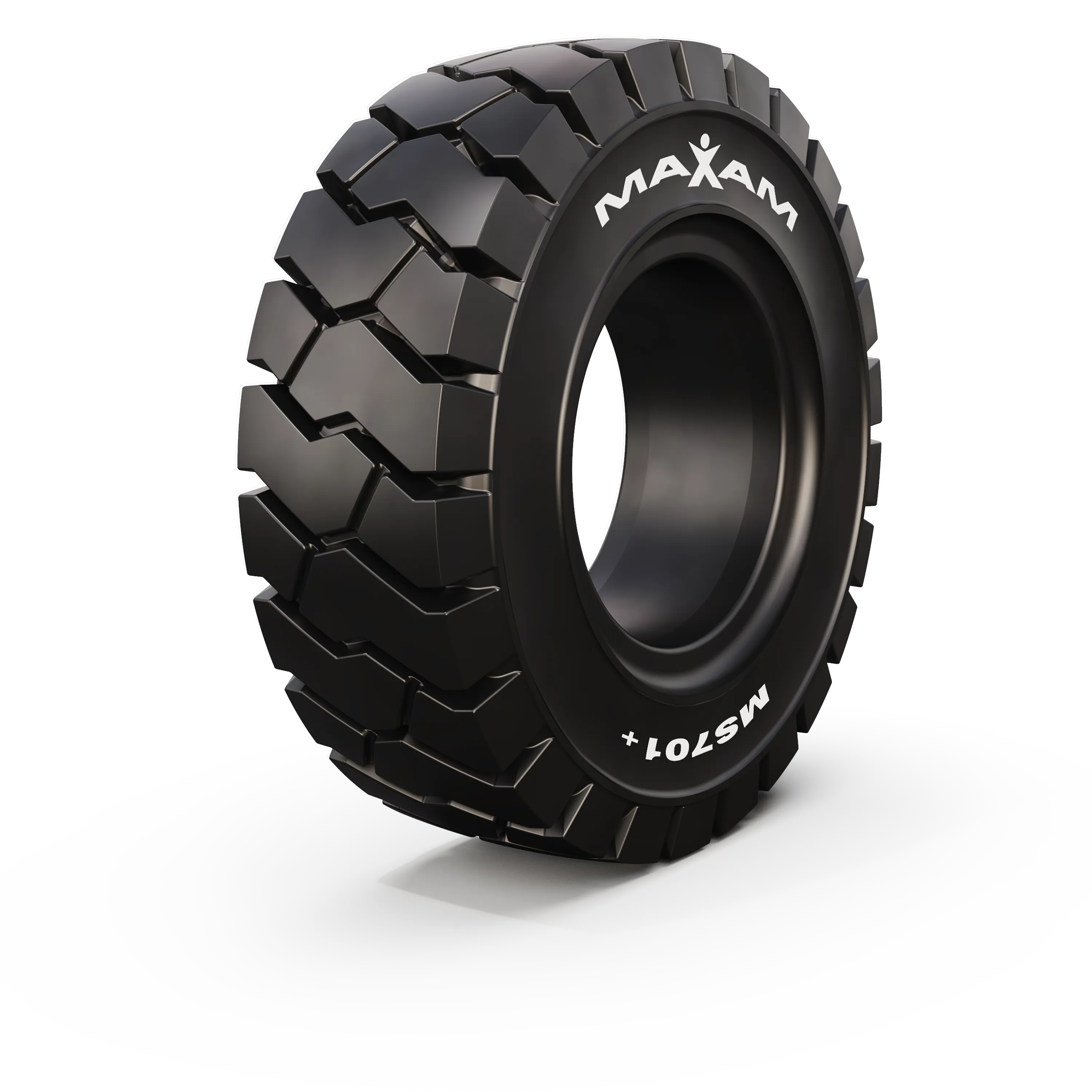 28X9-15 (8.15-15) Maxam MS701  Pro (7.0) Solid Tire, SW (No Lockring), BSW, Traction V50149