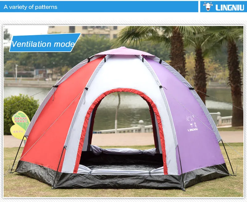 5-8 Person Camping Tent Waterproof Weather Resistant Hiking Tents