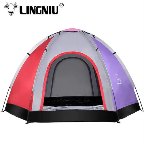 5-8 Person Camping Tent Waterproof Weather Resistant Hiking Tents