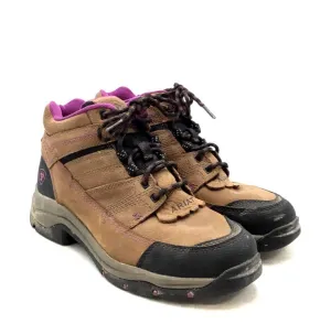 Ariat Women's Terrain Pro M10018518 Brown Leather Lace-Up Hiking Boot - Size 9B