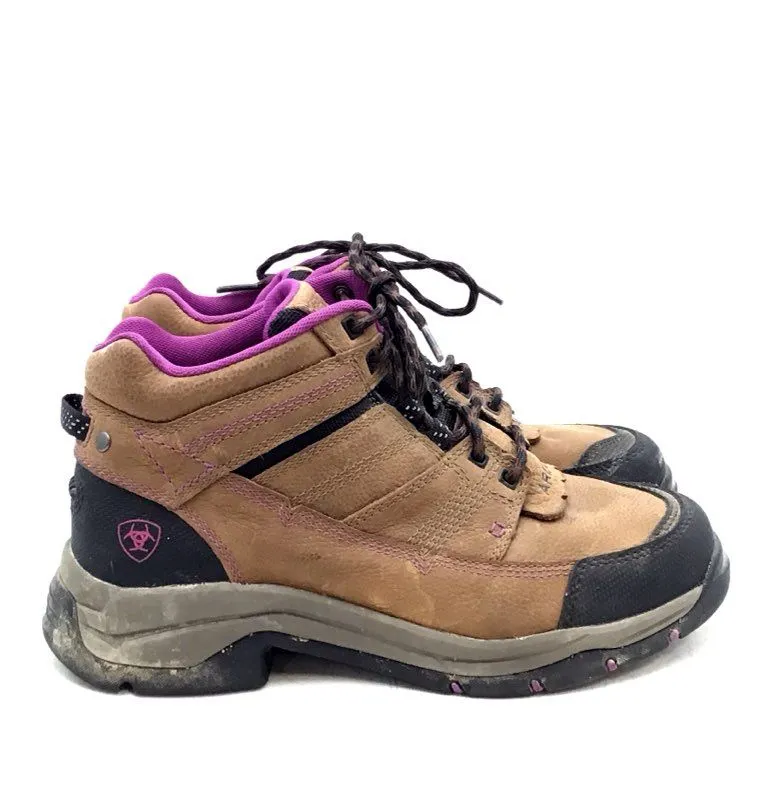 Ariat Women's Terrain Pro M10018518 Brown Leather Lace-Up Hiking Boot - Size 9B