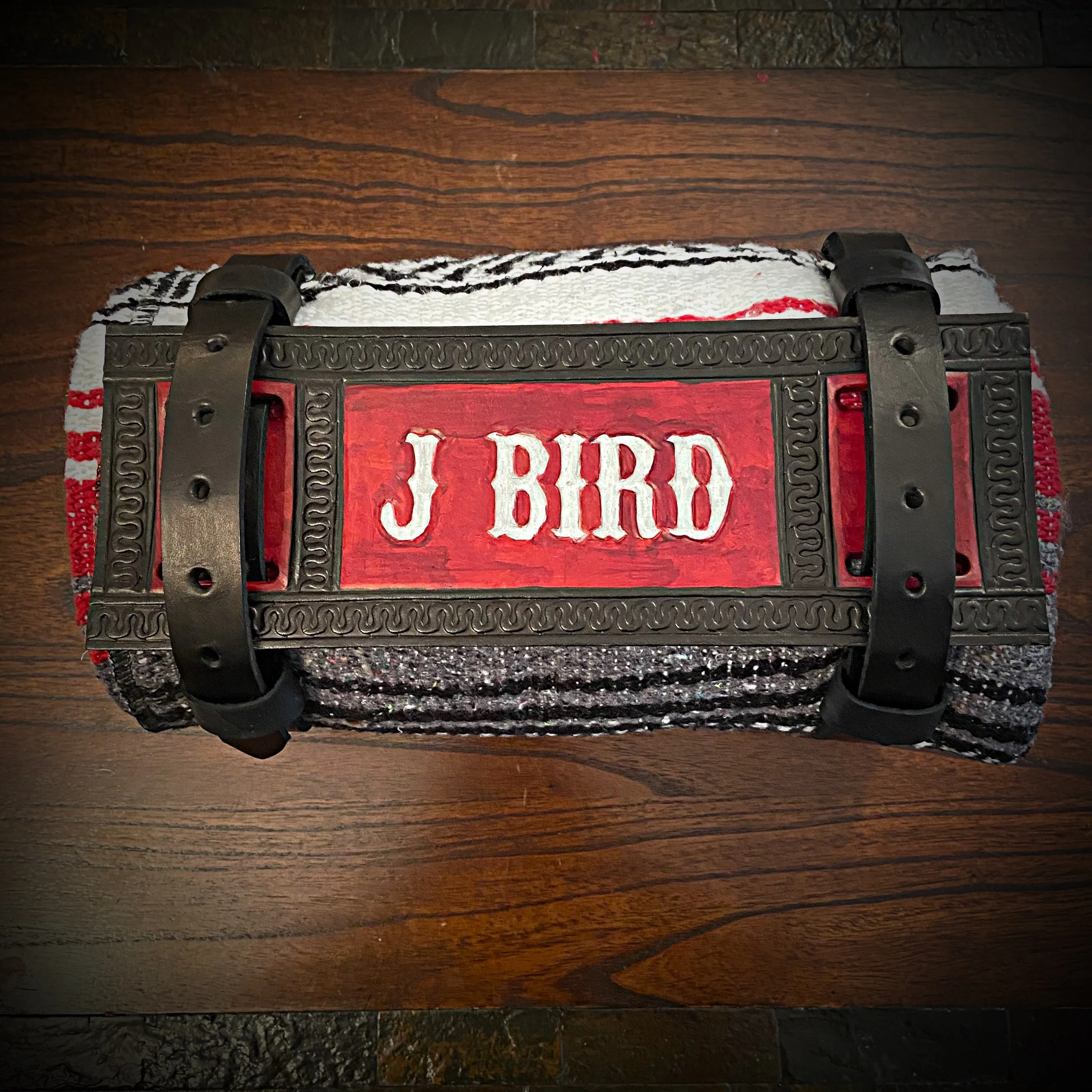 Bedroll for Motorcycles - Custom Art, Black & Red