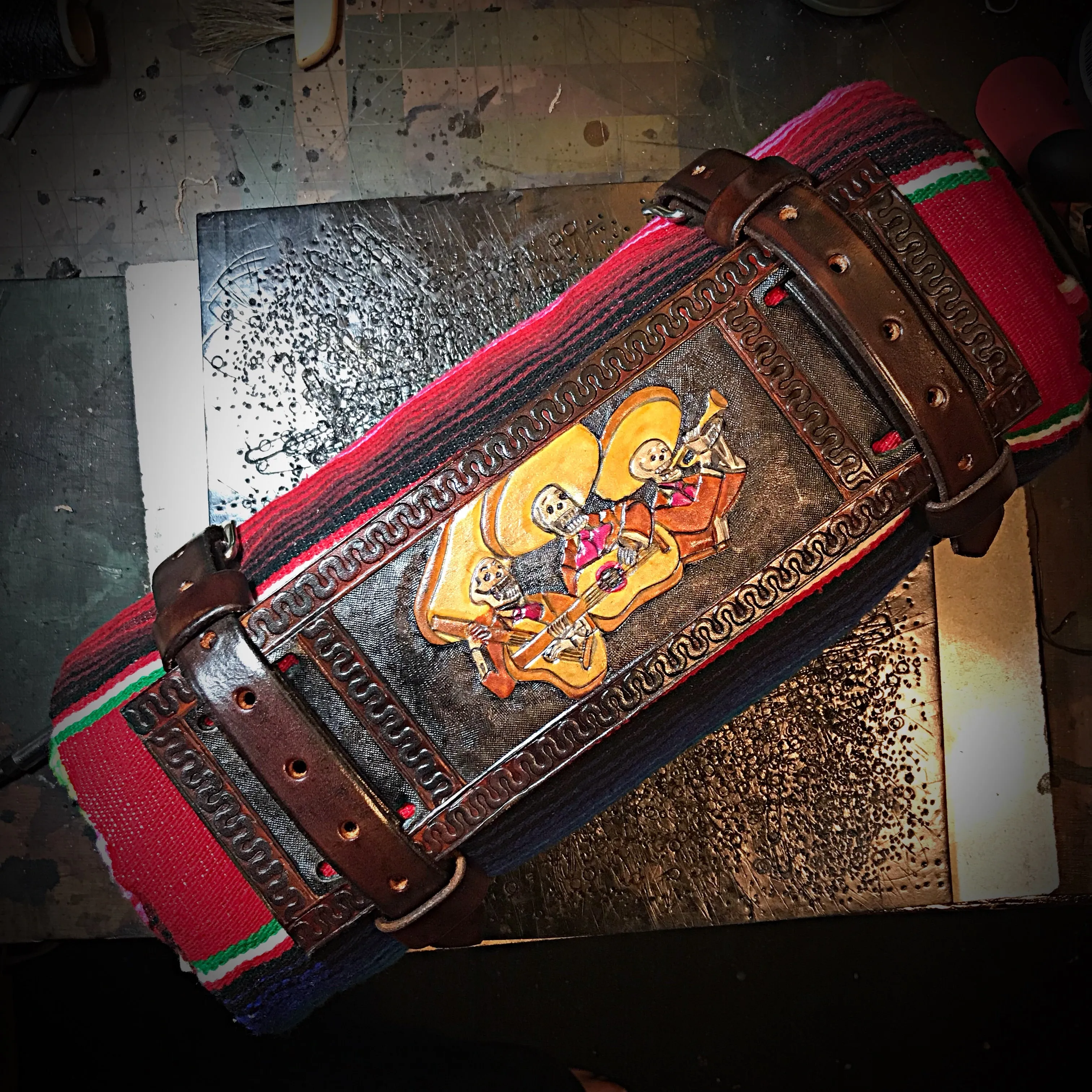 Bedroll for Motorcycles - Custom Art, Brown