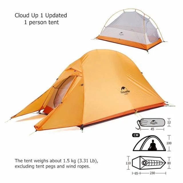 Bicycle Bike Packing Tents Naturehike Cloud Up Camping Tent 1-2-3 person Backpacking Tent