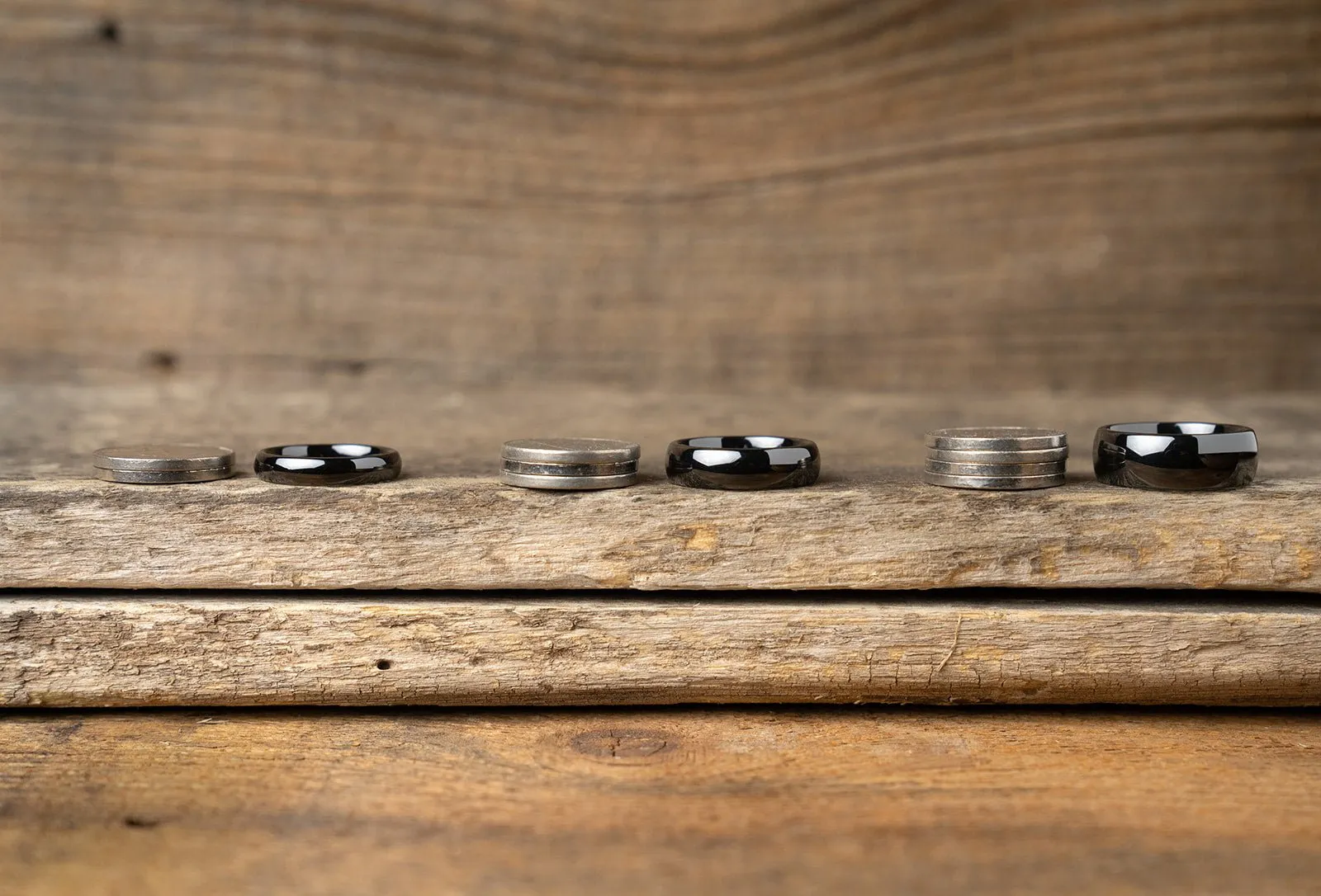 Black Ceramic Ring - Resilient Orange