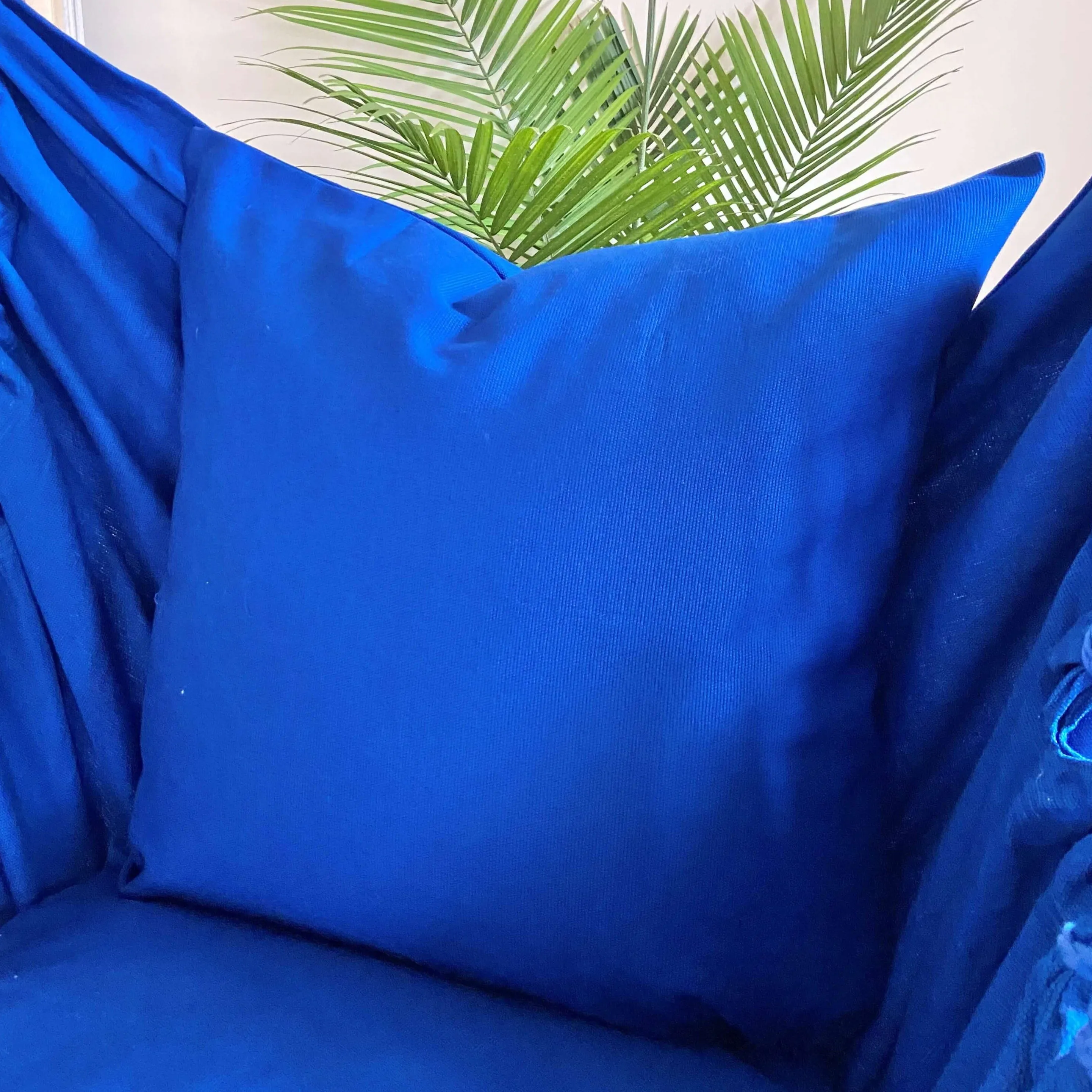 Blue Macrame Hanging Chair Hammock Swing | SERENA BLUE