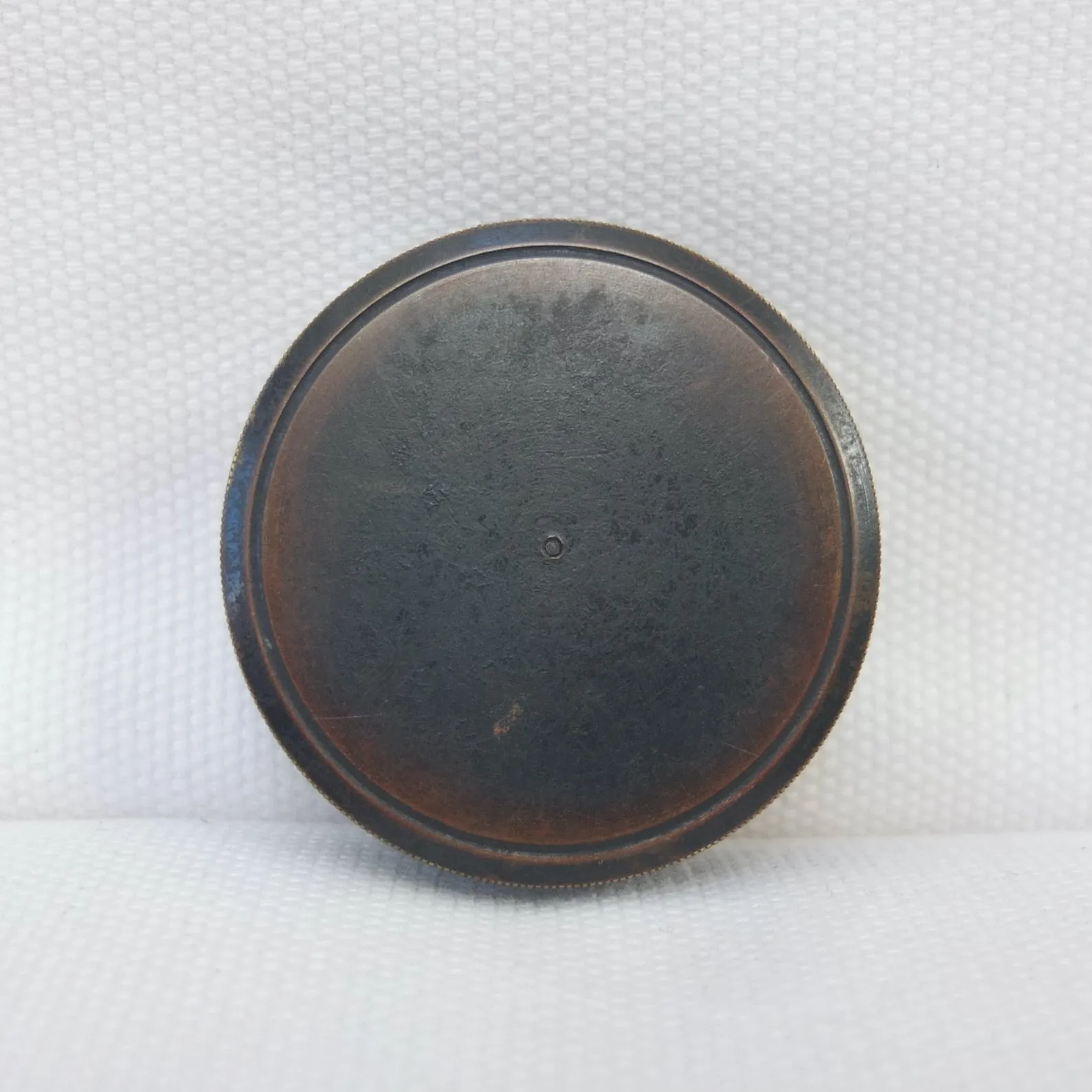 Brass Box Ceramic Dial Pocket Compass c.1900