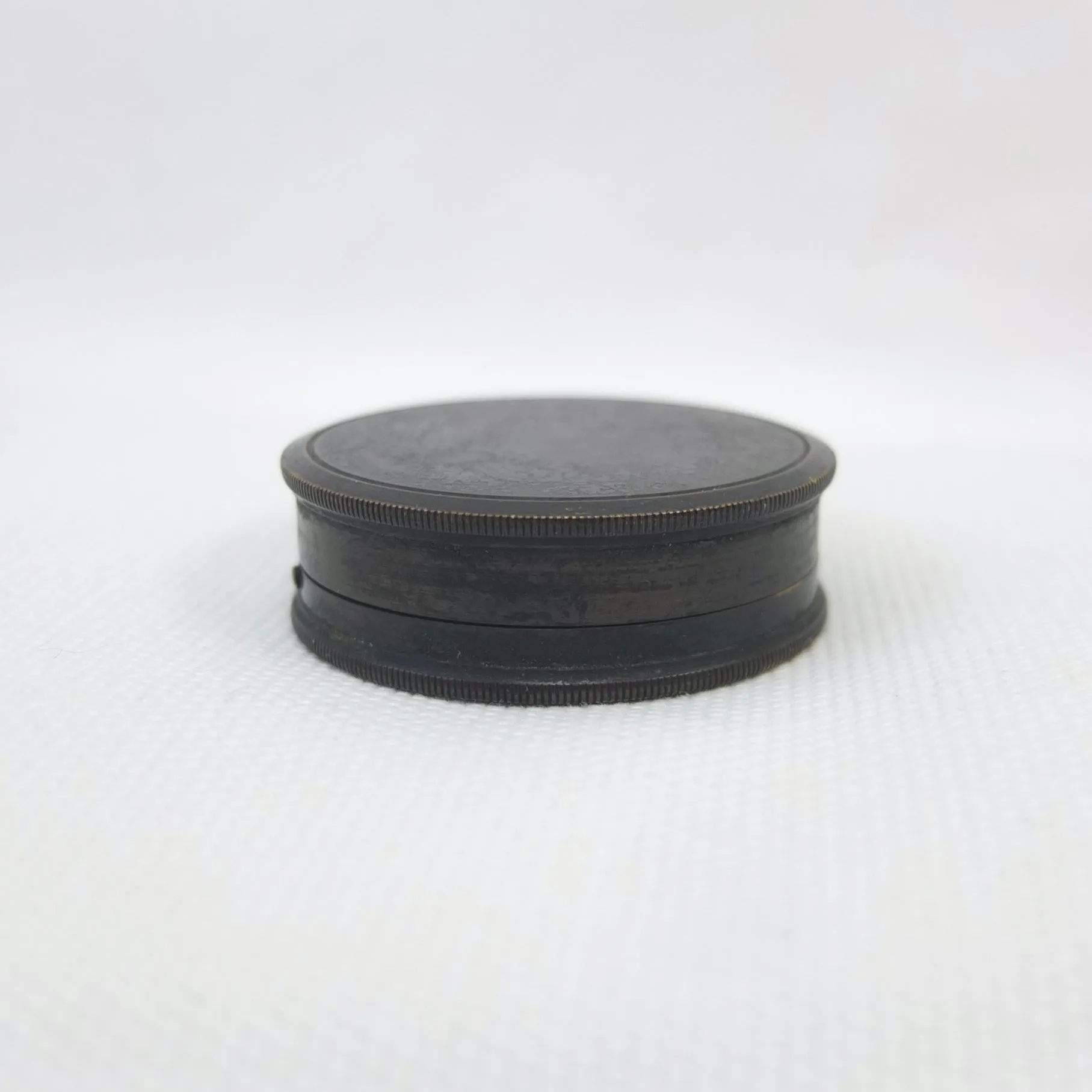 Brass Box Ceramic Dial Pocket Compass c.1900
