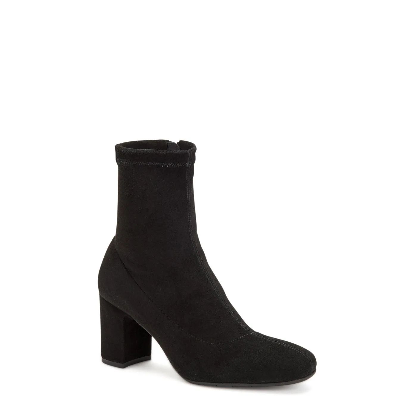 Briana Stretch Suede Bootie | Black