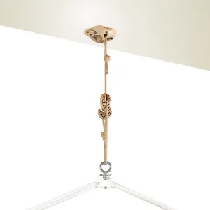 CasaMount 1rope Beige - Ceiling & Beam Suspension Set for Hammock Chairs