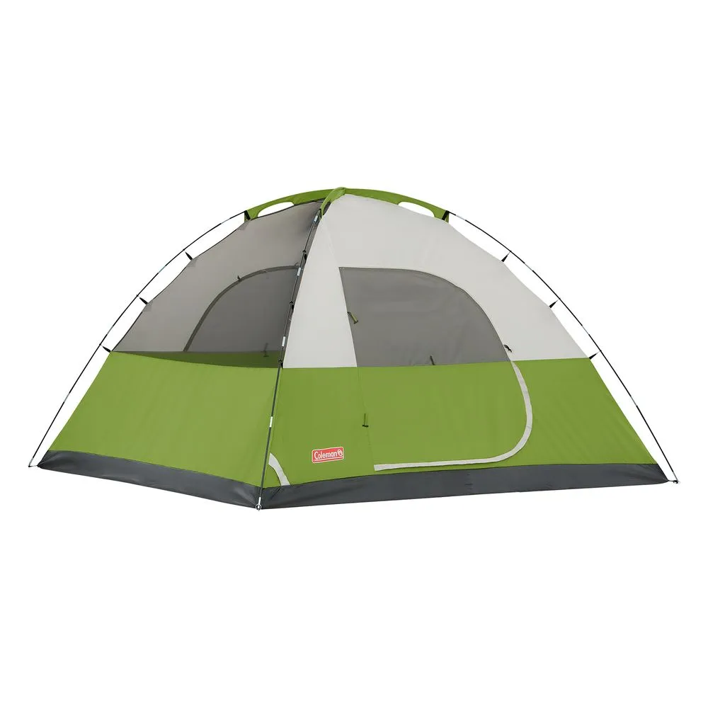 Coleman 6-Person Sundome Dome Camping Tent, 1 Room, Green