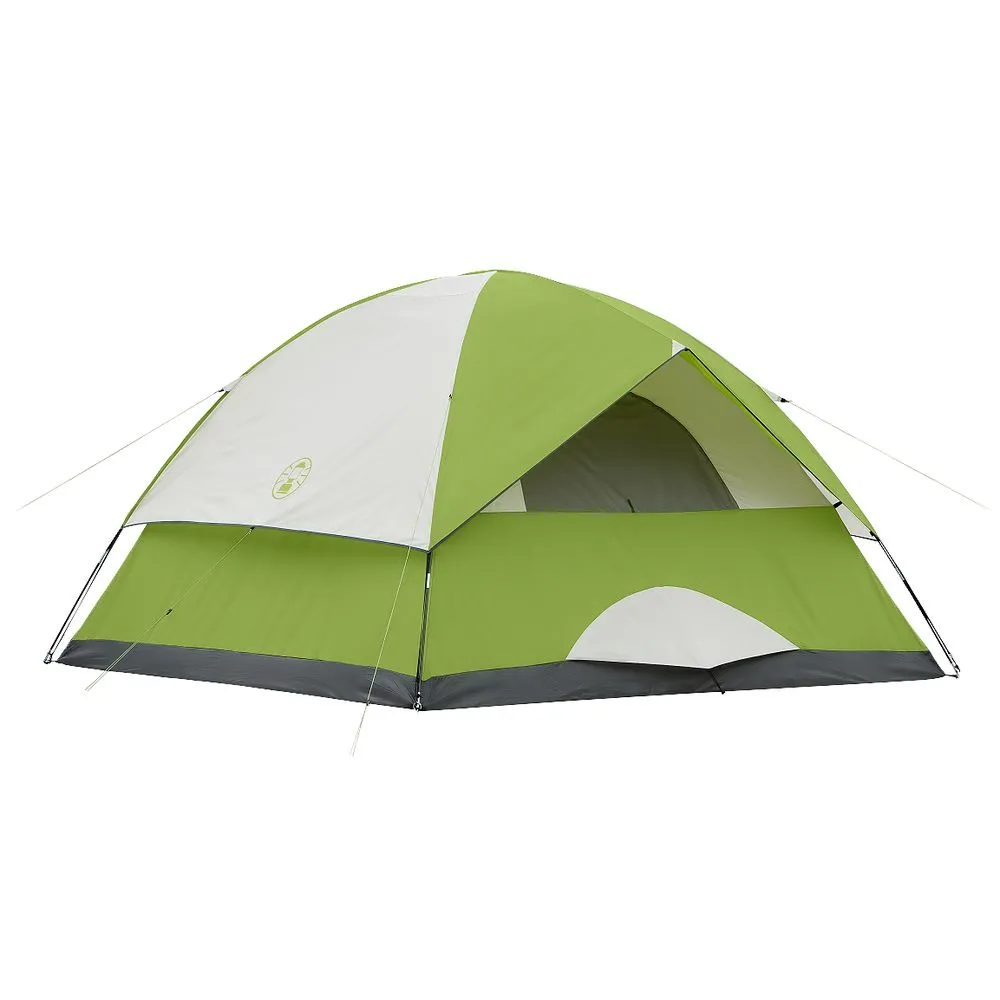 Coleman 6-Person Sundome Dome Camping Tent, 1 Room, Green