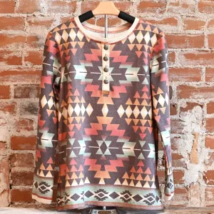 Double D Ranch Women's Cowboy Bedroll Top in Print