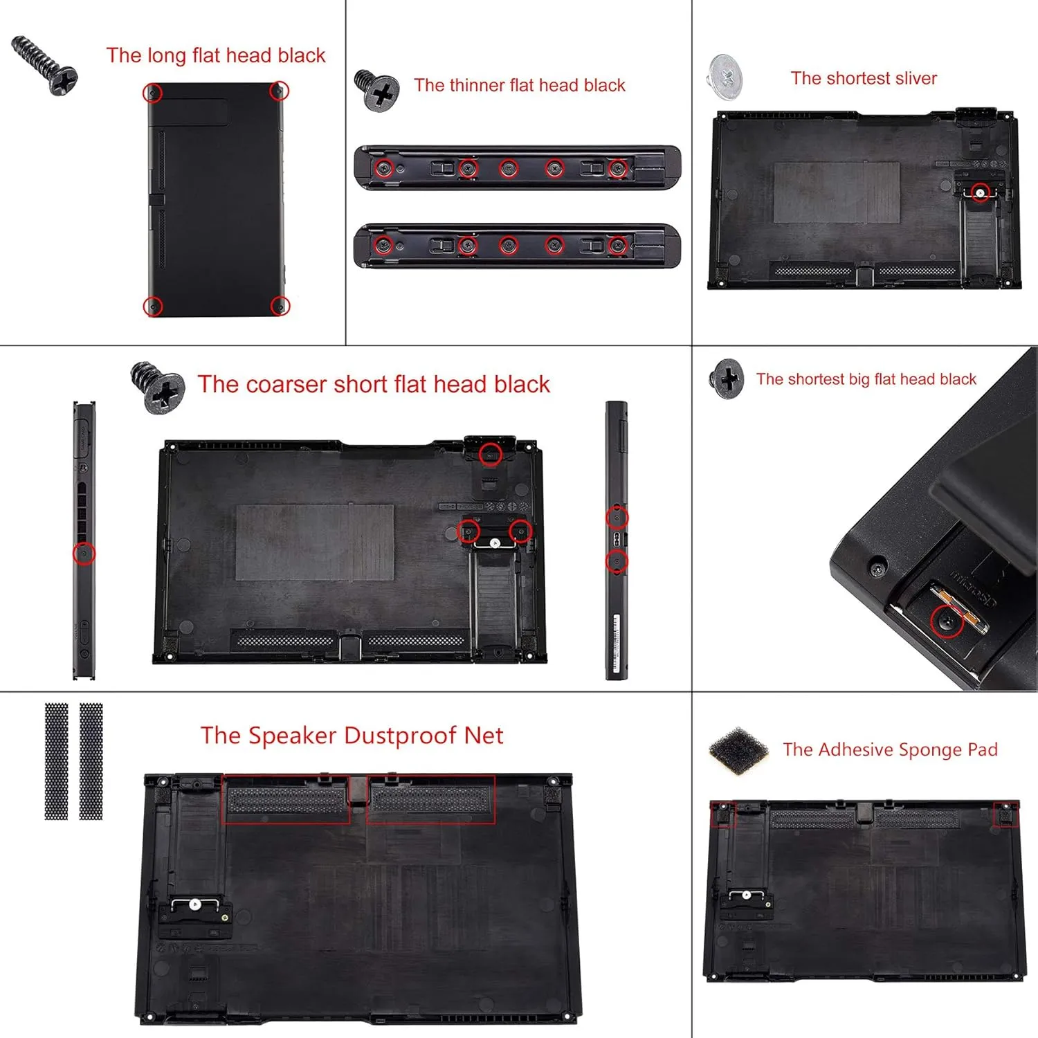 eXtremeRate DIY Replacement Shell Buttons for Nintendo Switch, Back Plate for Switch Console, Housing with Colorful Button for Joycon Handheld Controller - Clear Deep Ocean Blue [No Electronics Parts]