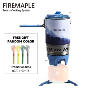 Fire Maple Polaris X5 Cooking System Portable Stove Micro Regulator Valve Electric Jet Burner Pot Camping Backpack Water Boiler