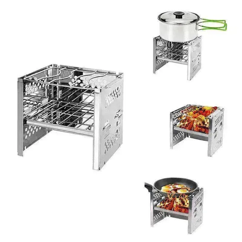 Firewood mini barbecue stove