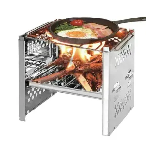 Firewood mini barbecue stove