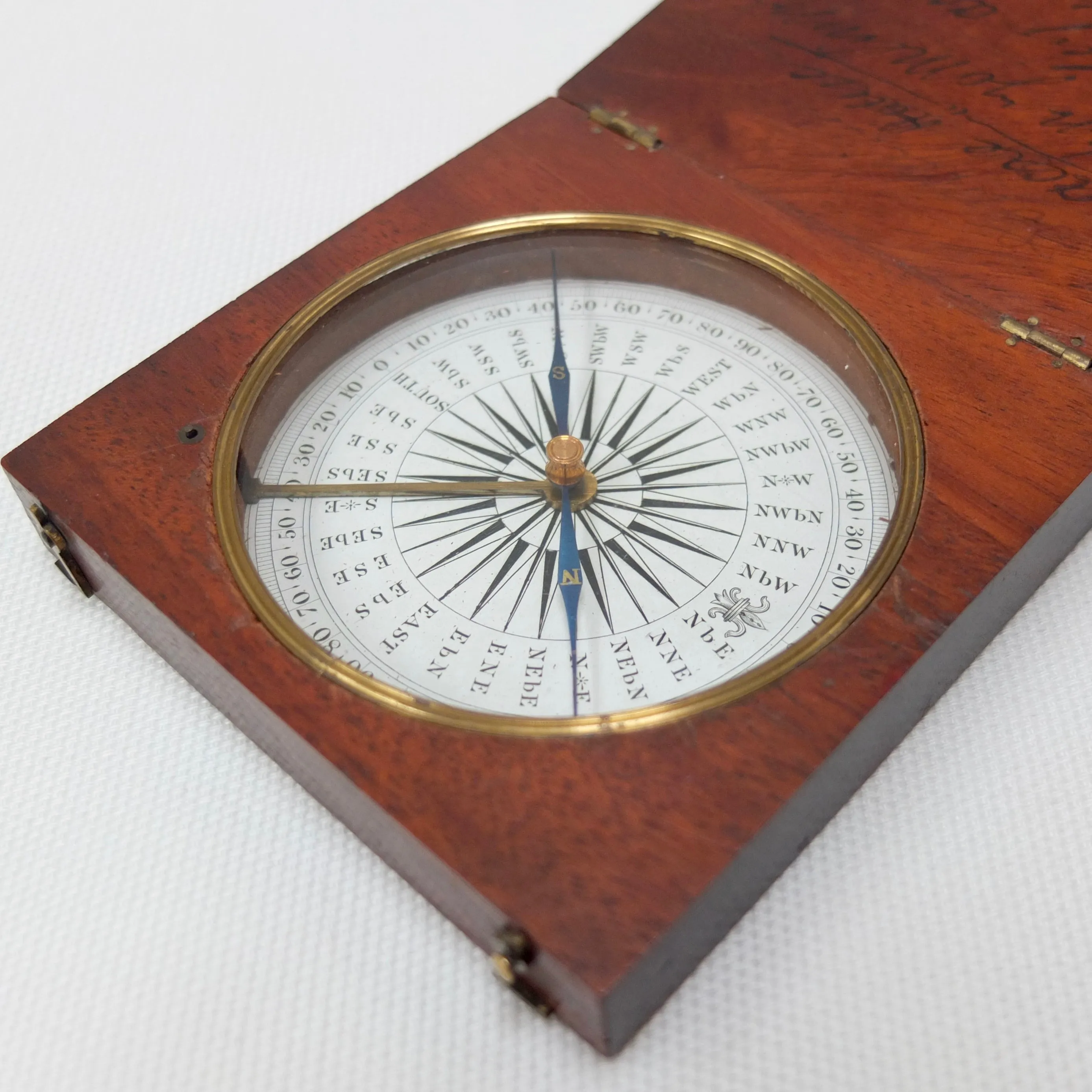 Francis Barker Wooden Pocket Compass c.1850