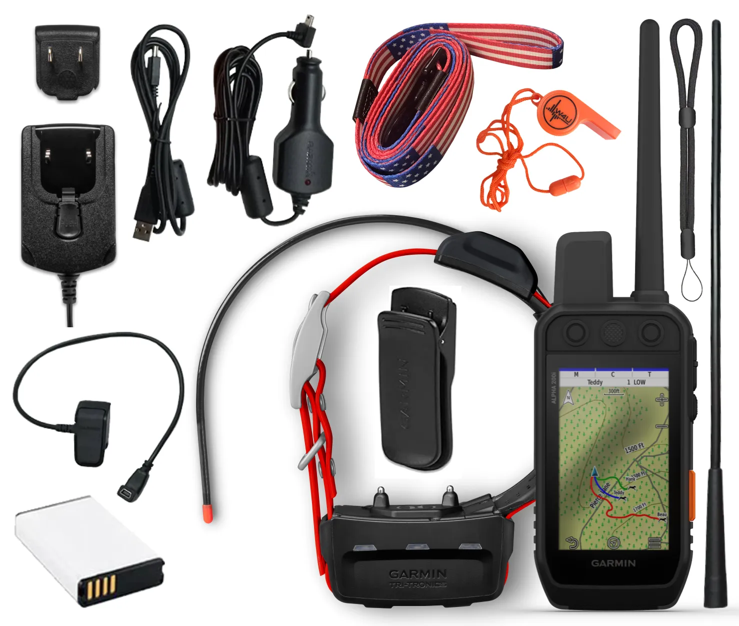 Garmin Alpha 200/TT 15X Bundle, Dog Tracker Device, Sun-Light Readable Touchscreen