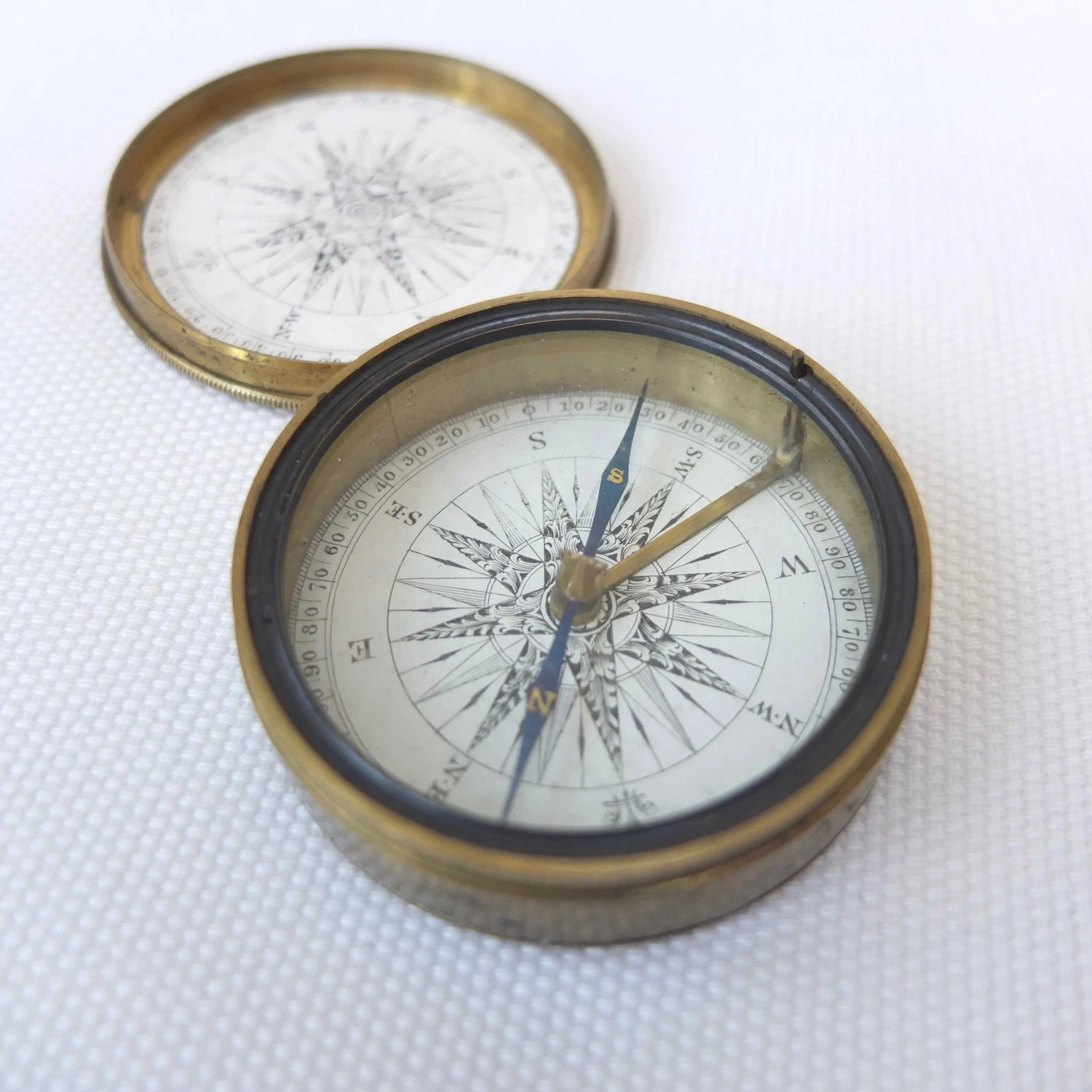 Georgian Brass Pocket Compass c.1830