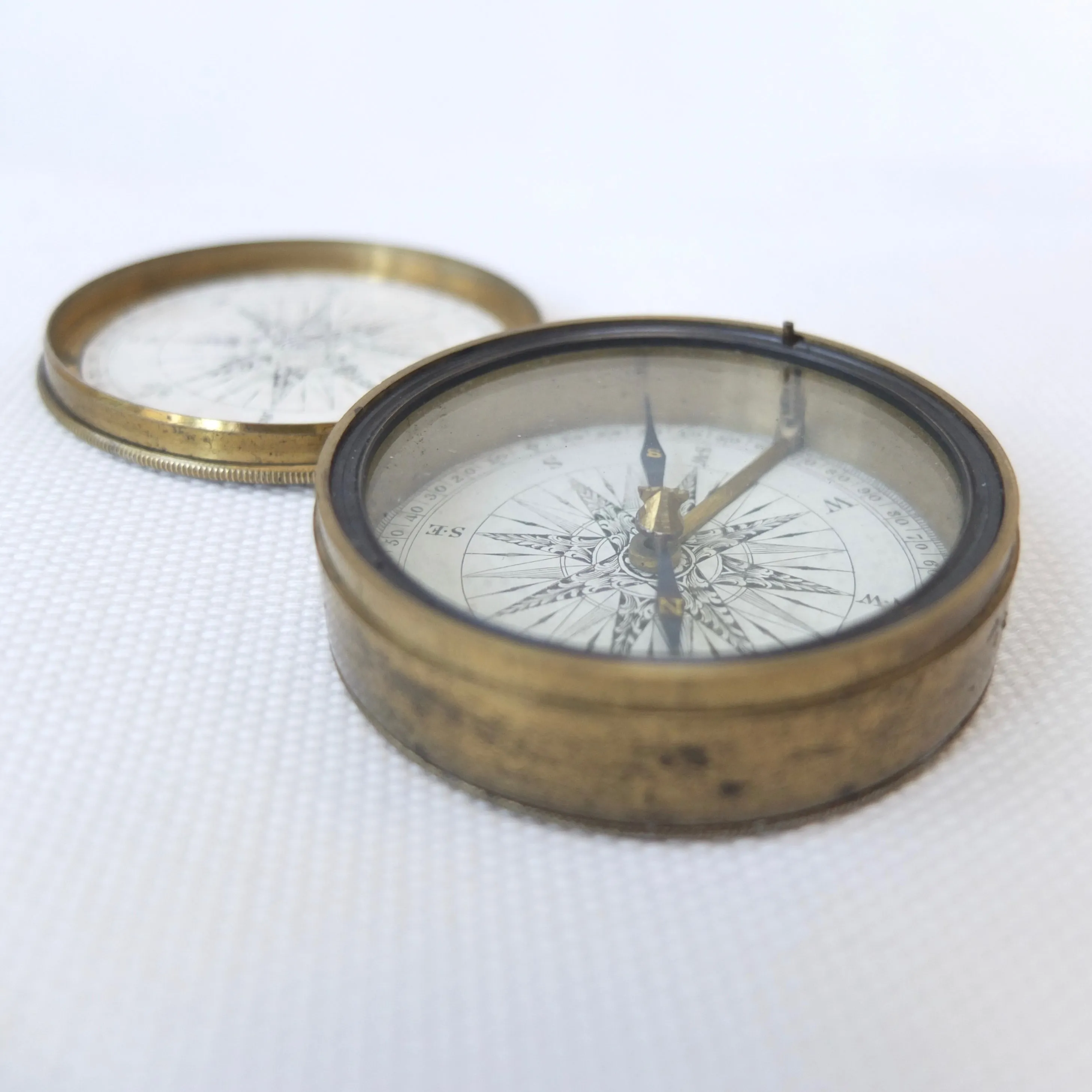 Georgian Brass Pocket Compass c.1830
