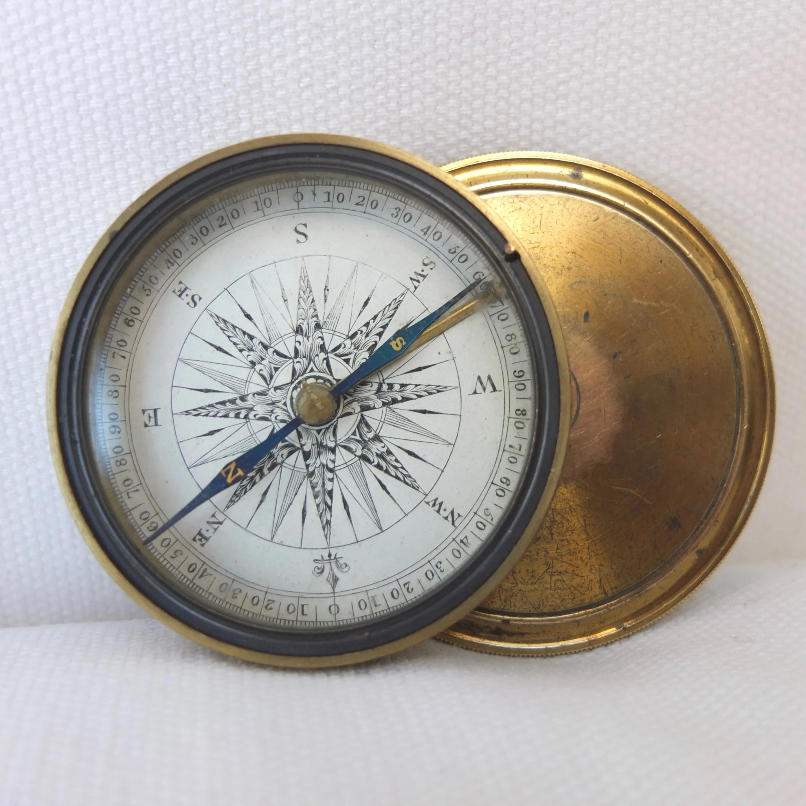 Georgian Brass Pocket Compass c.1830