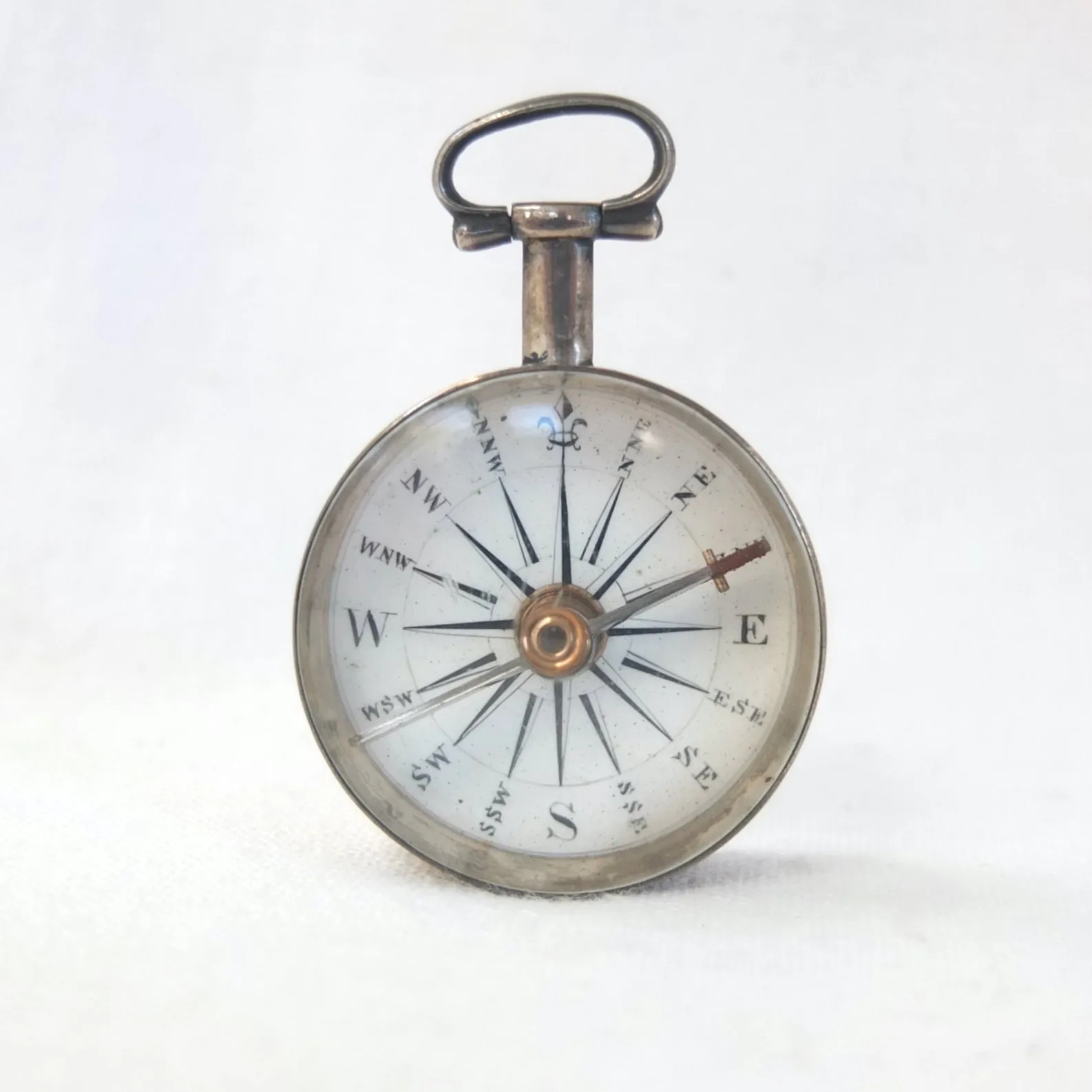 Georgian Silver Pocket Compass c.1815
