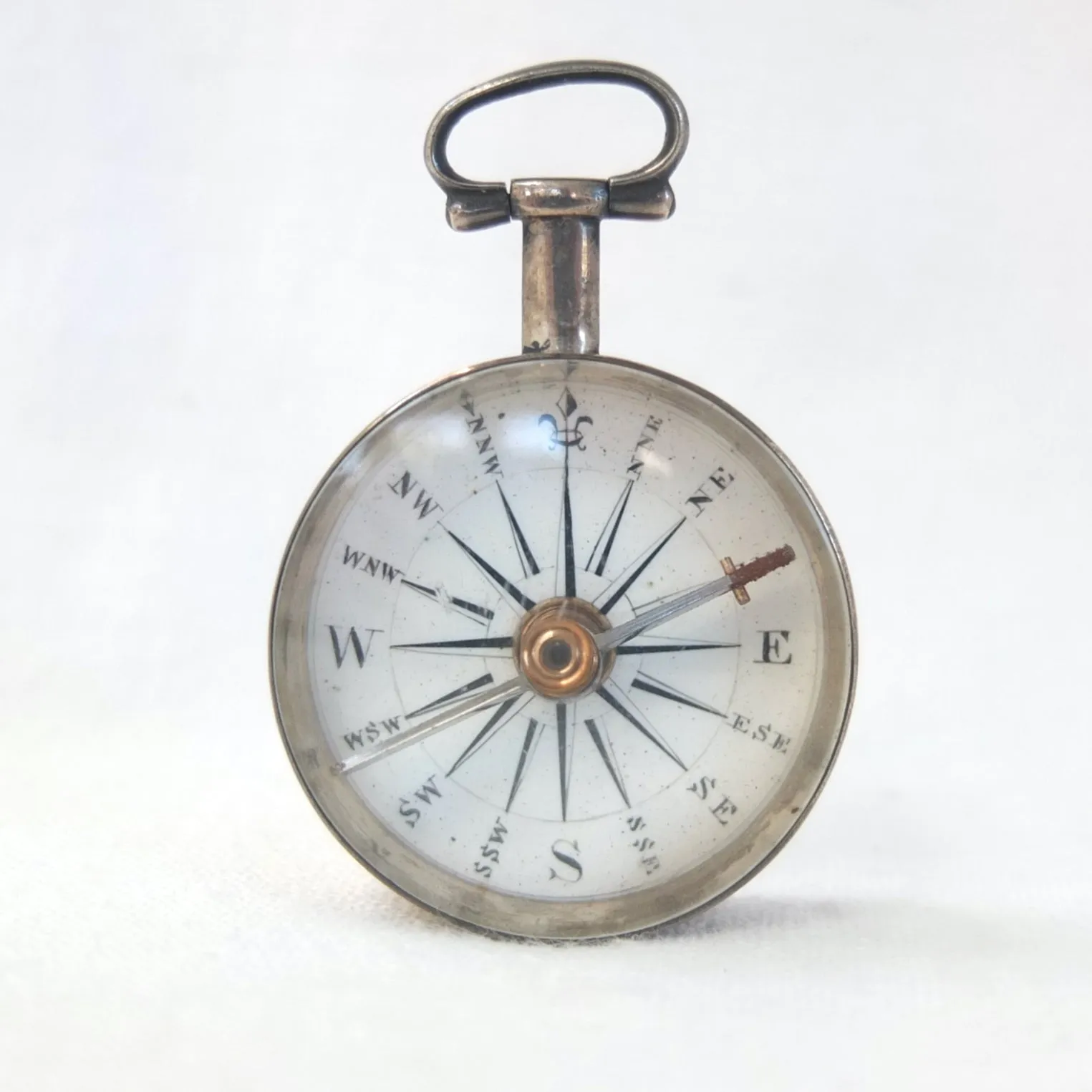 Georgian Silver Pocket Compass c.1815