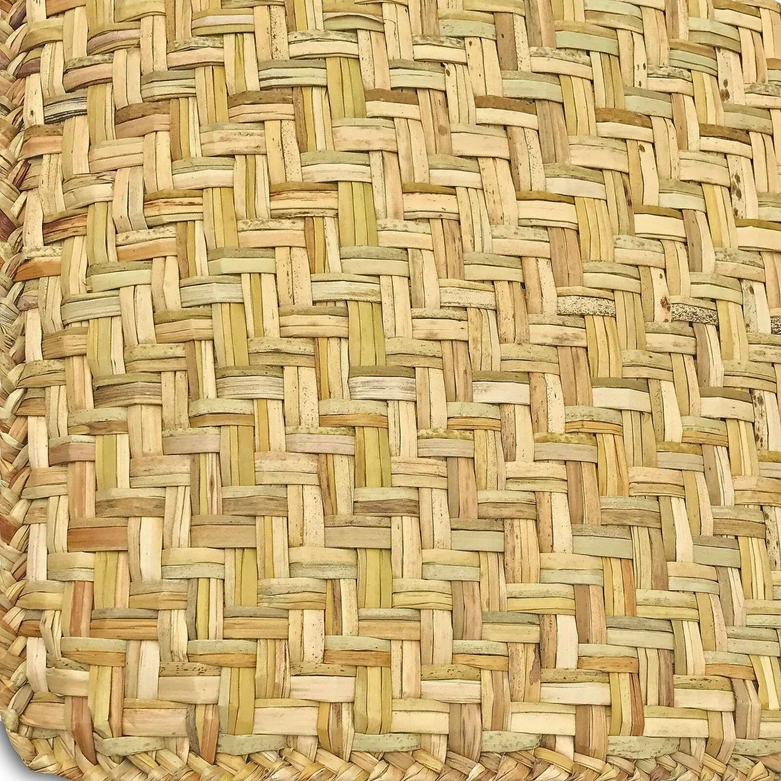 Handwoven Organic Petate Tule Rush Straw Rug/floor bed/bedroll mat 3.5'x6'