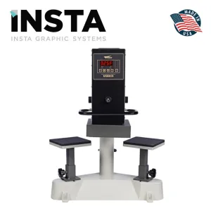 Insta 907 Dual Station Shuttle Heat Press for High Speed Label Application 6" x 6"