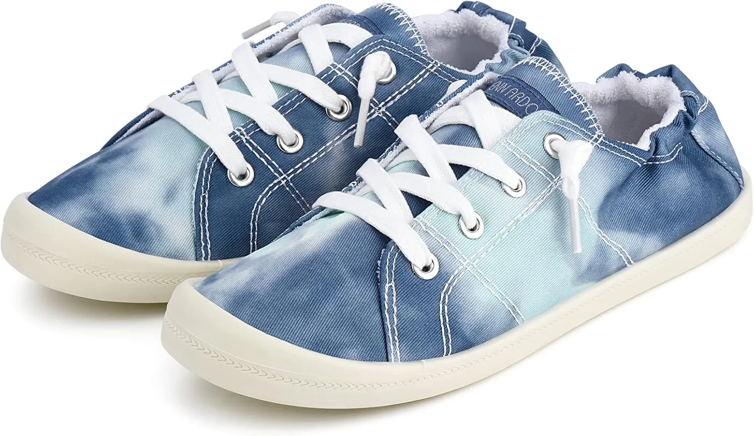 JENN ARDOR Womens Low Top Canvas Slip On Sneaker Comfort Casual Shoes Walking Flats