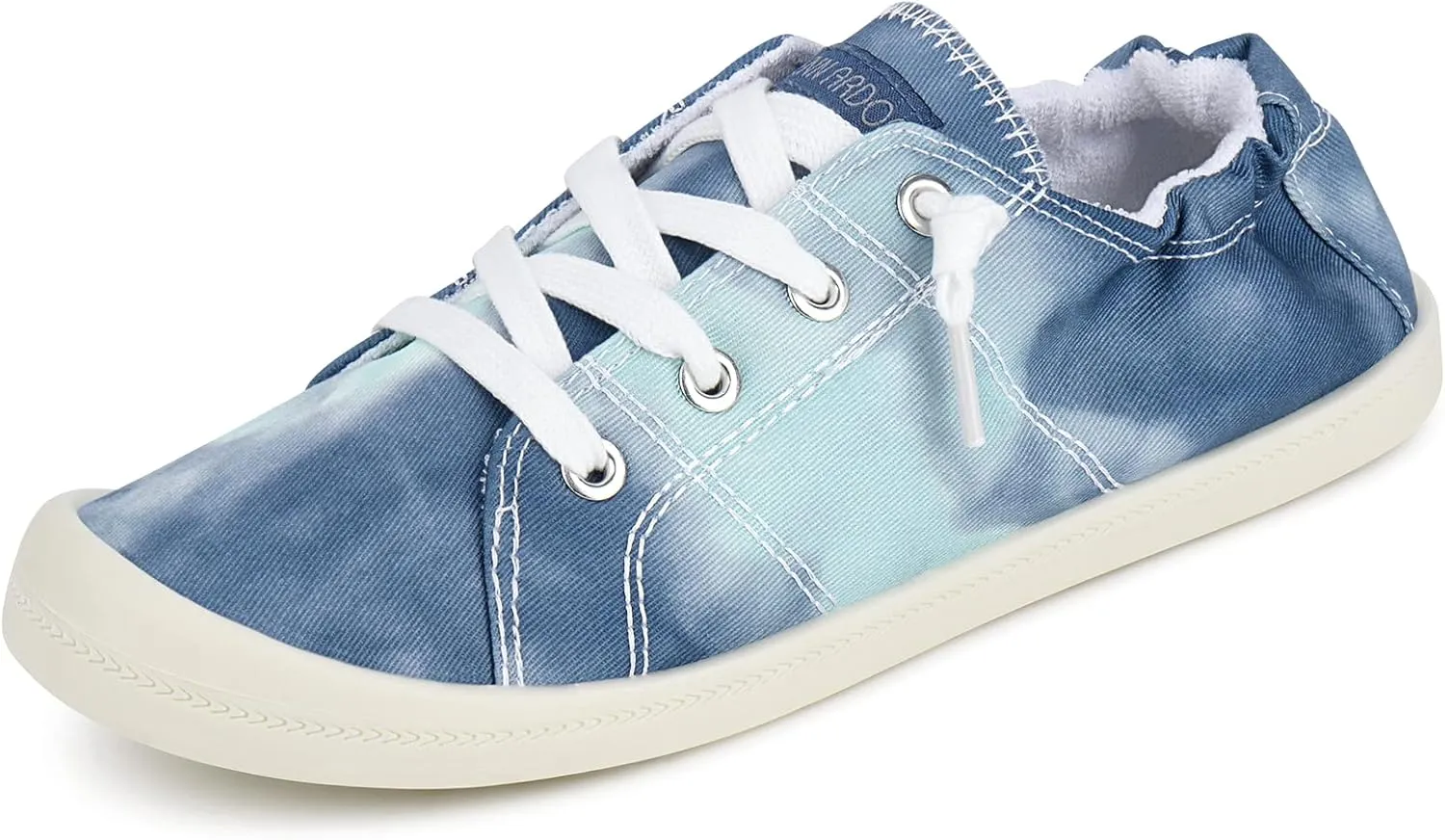 JENN ARDOR Womens Low Top Canvas Slip On Sneaker Comfort Casual Shoes Walking Flats
