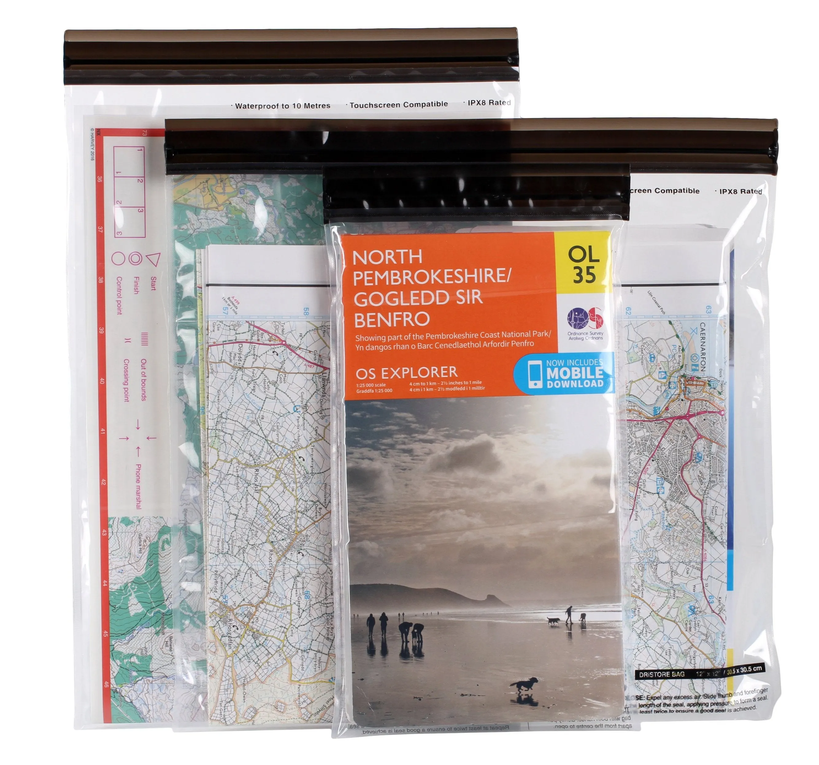 Lifeventure Dristore Loctop Bags Maps - 3 Pack