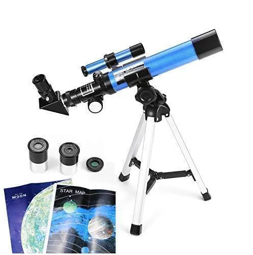 MaxUSee Kids Telescope 400x40mm with Finder Scope for Kids & Beginners   Portable 10X42 HD Monocular with BAK4 Prism FMC Lens for Moon Viewing Bird Watching Wildlife Scenery