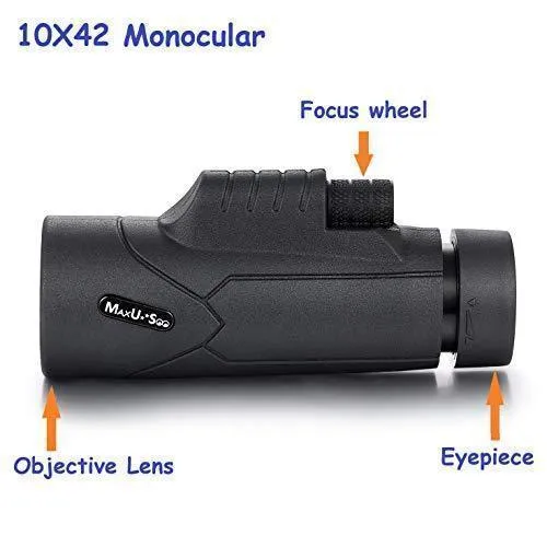 MaxUSee Kids Telescope 400x40mm with Finder Scope for Kids & Beginners   Portable 10X42 HD Monocular with BAK4 Prism FMC Lens for Moon Viewing Bird Watching Wildlife Scenery
