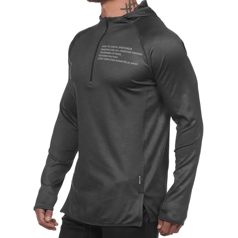 Moisture Wicking Hoodie Workout Top