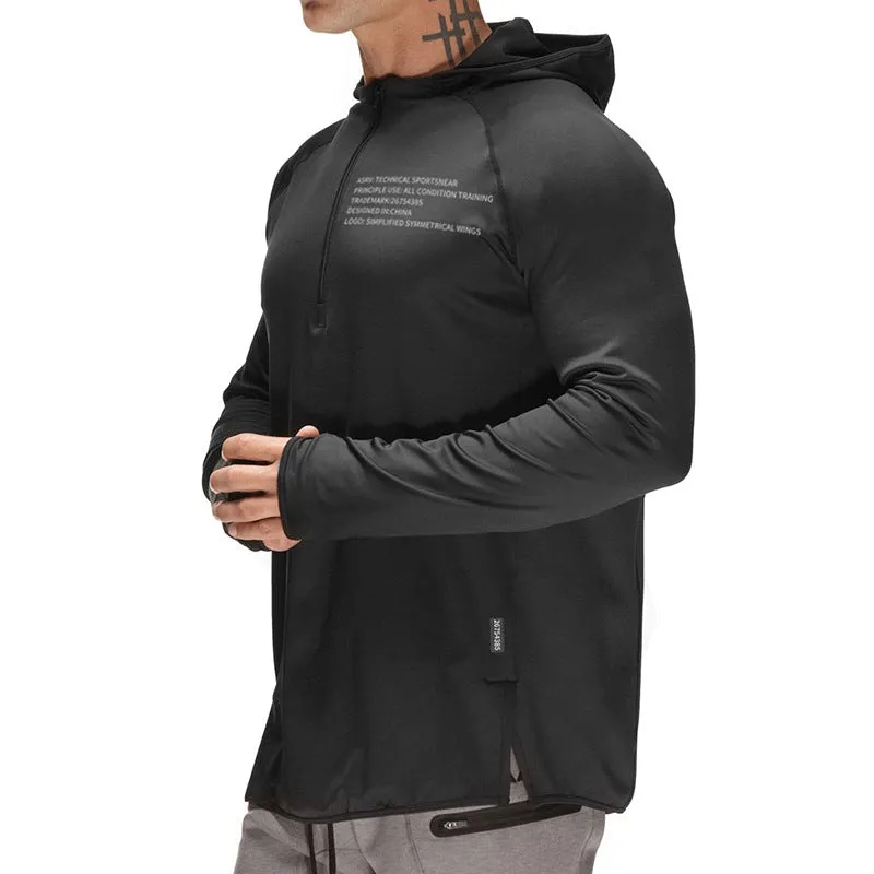 Moisture Wicking Hoodie Workout Top