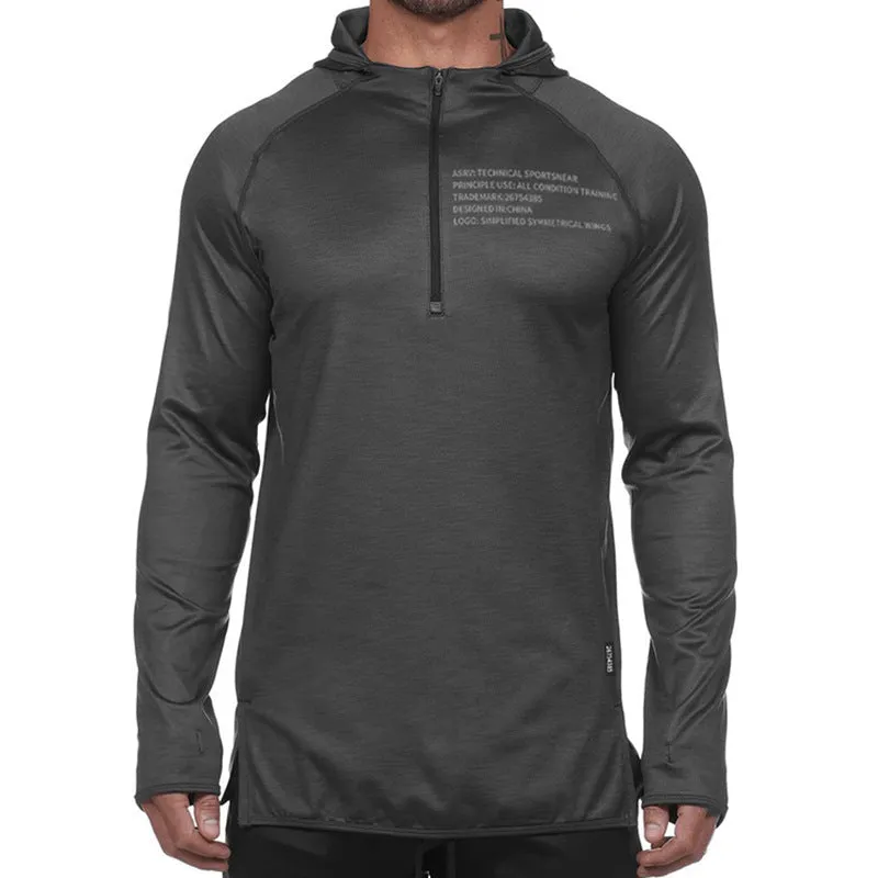Moisture Wicking Hoodie Workout Top