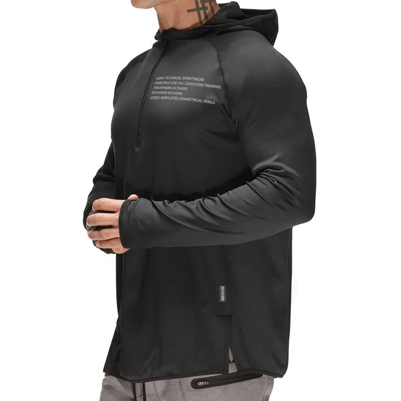 Moisture Wicking Hoodie Workout Top