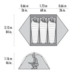 MSR Hubba Hubba™ 3-Person Backpacking Tent