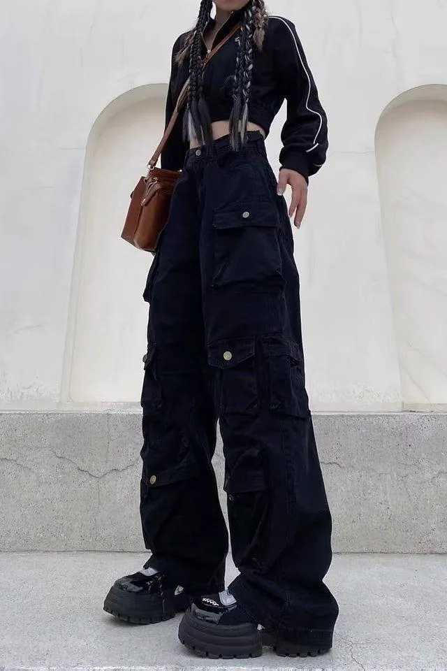 Multi-Pocket Loose cargo Pants