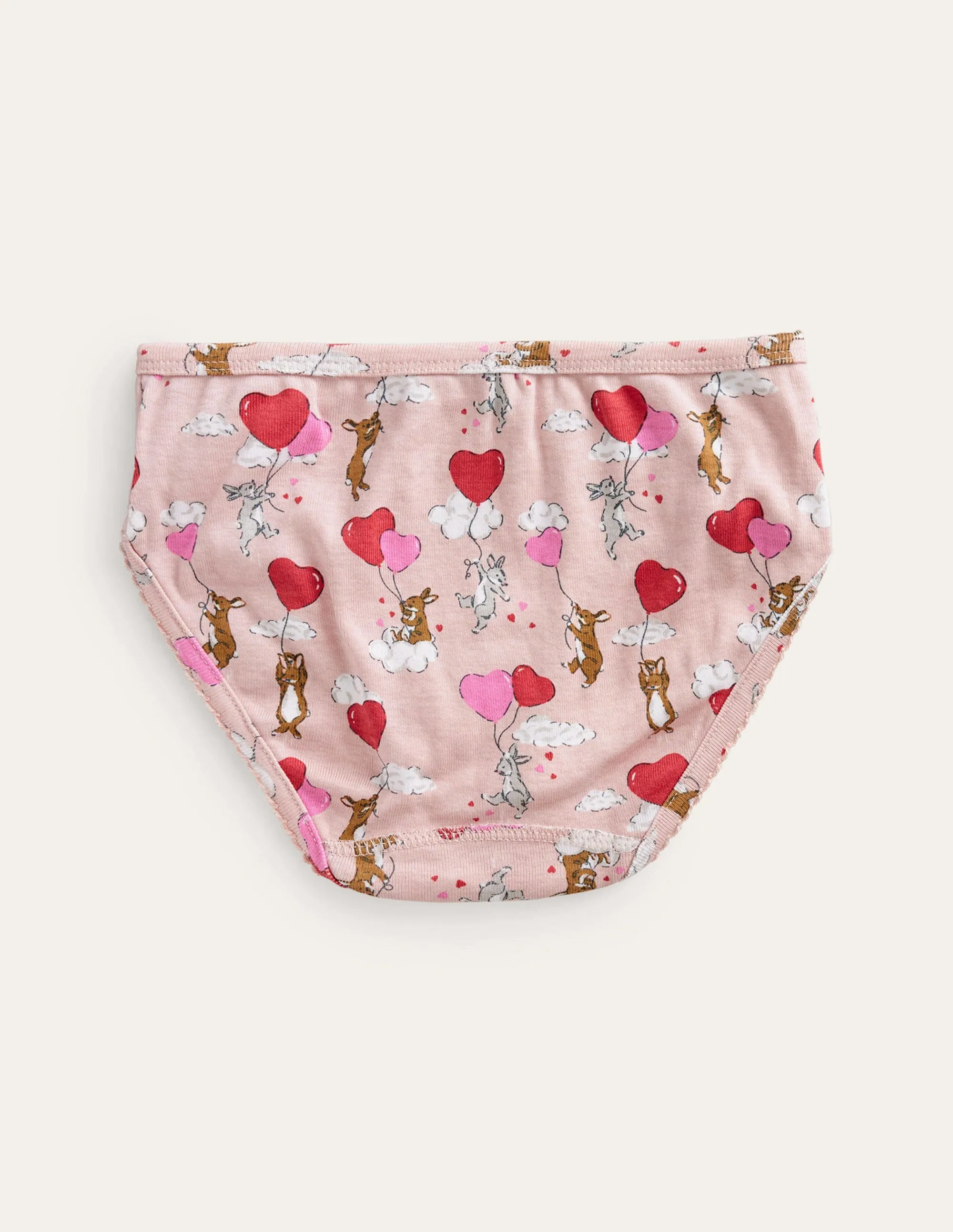 Pants 7 Pack-Pink Bunny Hearts