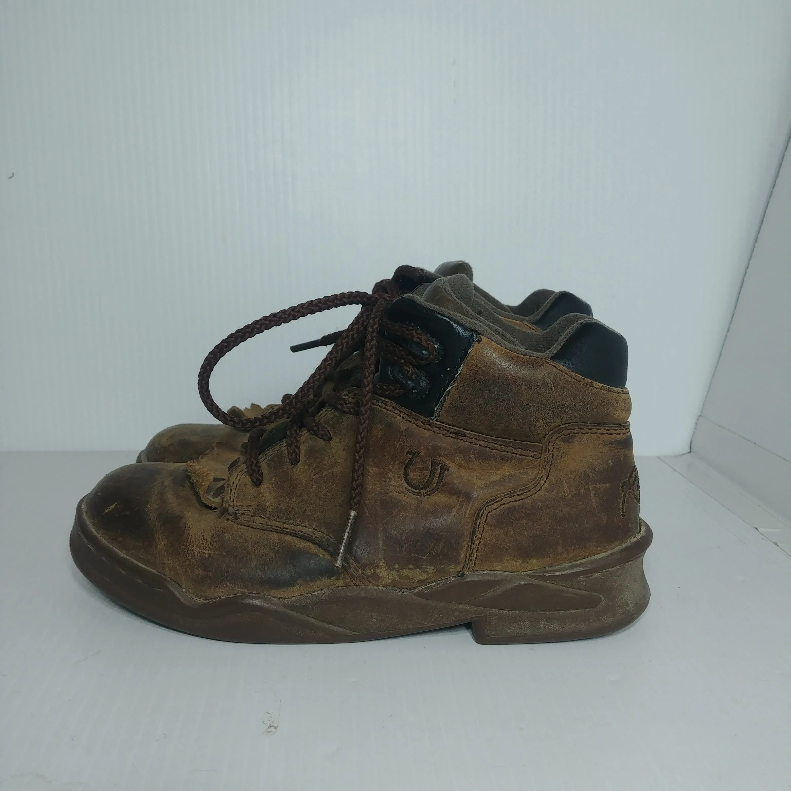 Roper Horseshoes Hiking Boots - Size 3 - Pre-owned - HG9ZCU