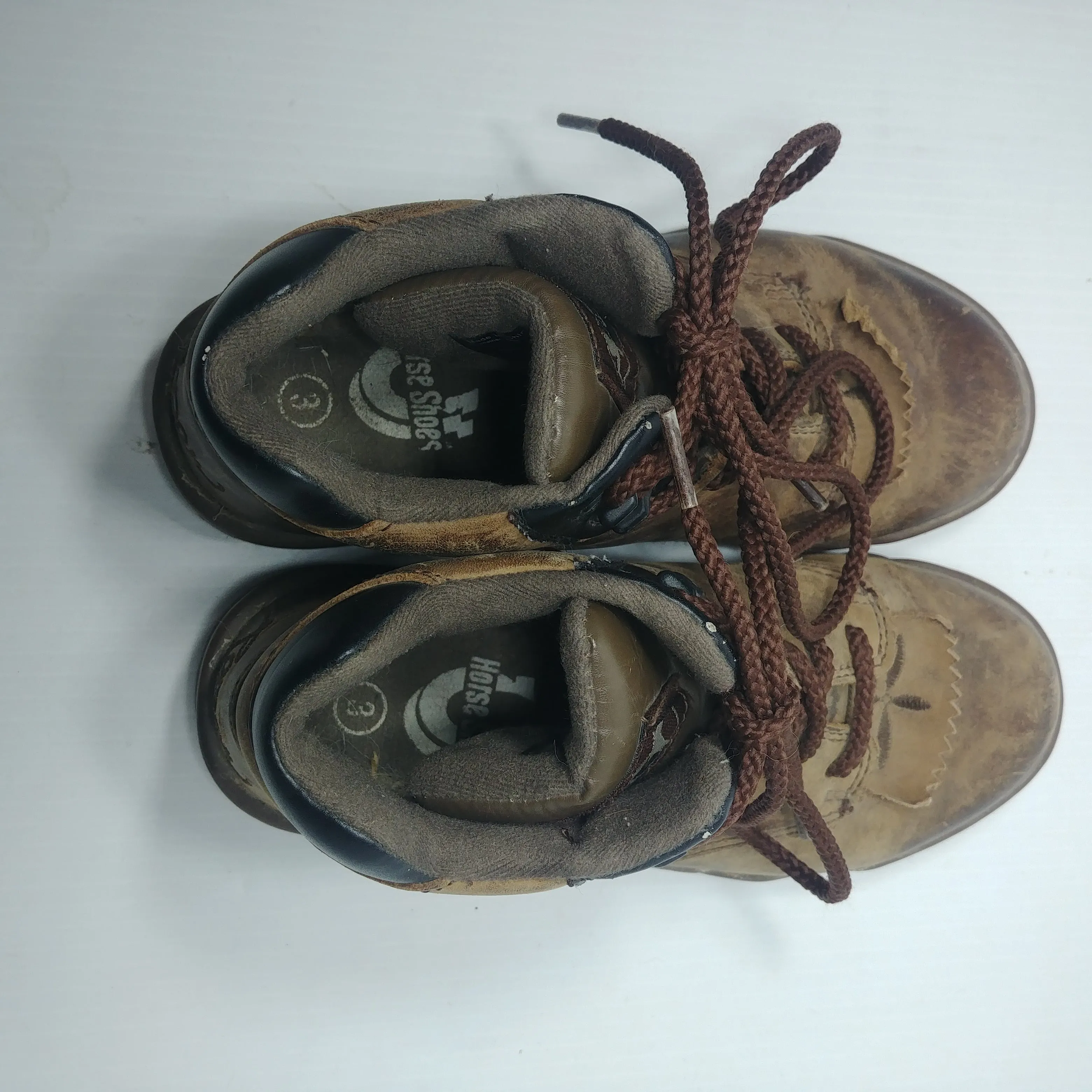 Roper Horseshoes Hiking Boots - Size 3 - Pre-owned - HG9ZCU