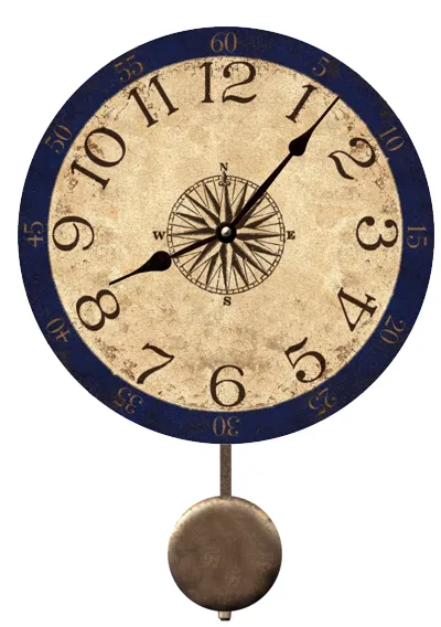 Rustic Compass Clock – Vintage Nautical Charm for Your Home